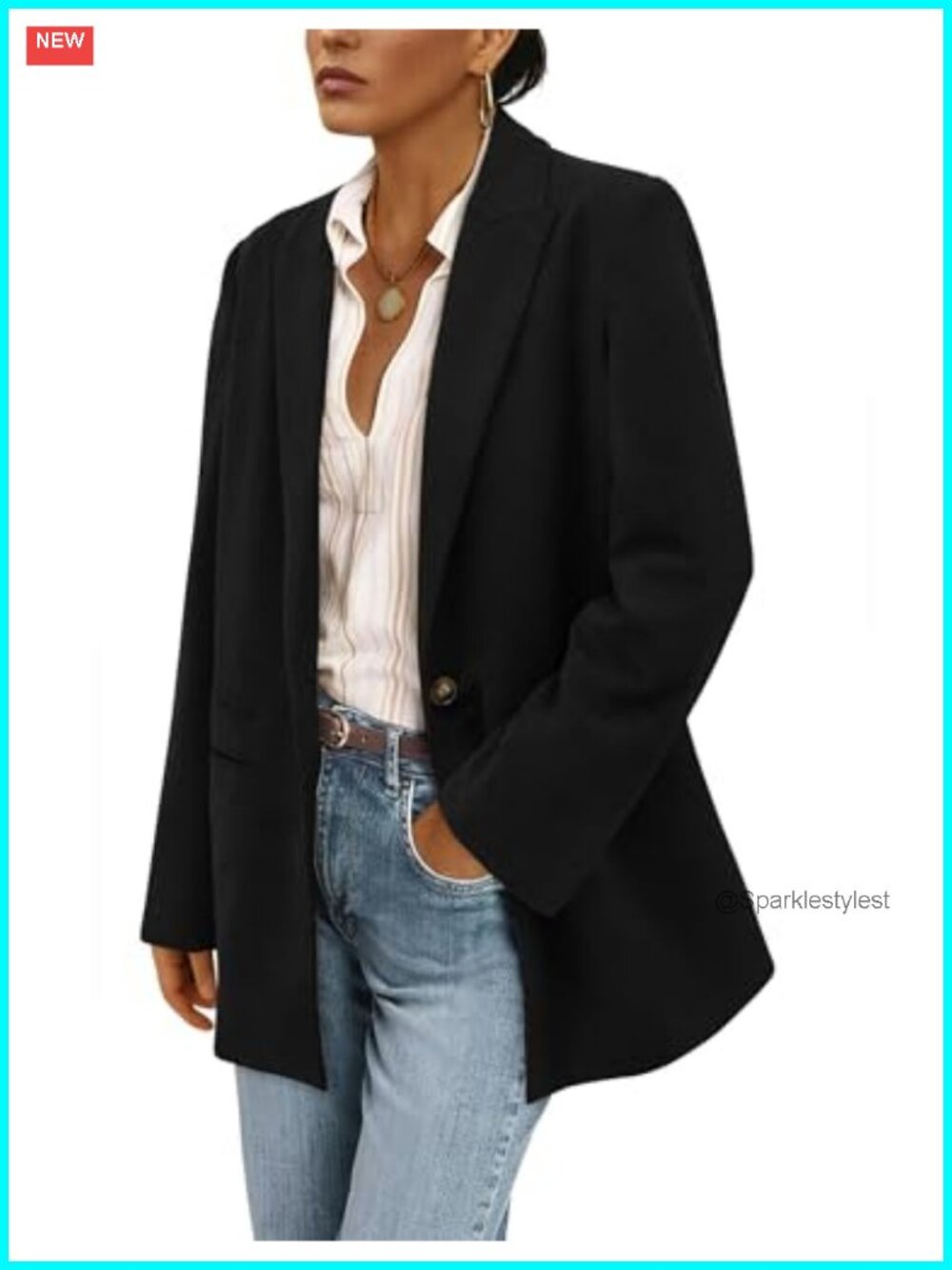 Corduroy Blazer Jacket Button Front Collared Pockets
